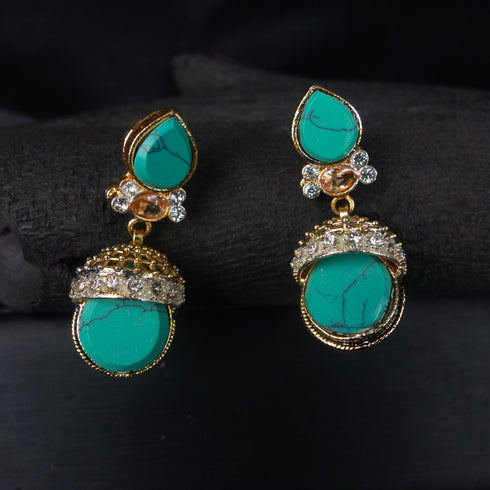 Feroza Golden Earrings D236